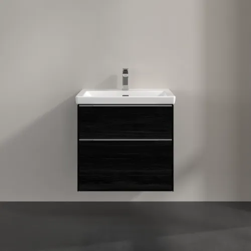 Bild von VILLEROY BOCH Subway 3.0 Waschbeckenunterschrank, 2 Auszüge, 622 x 576 x 478 mm, Black Oak #C57600AB