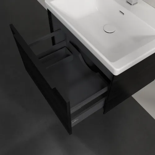 Bild von VILLEROY BOCH Subway 3.0 Waschbeckenunterschrank, 1 Auszug, 622 x 429 x 478 mm, Black Oak #C57501AB