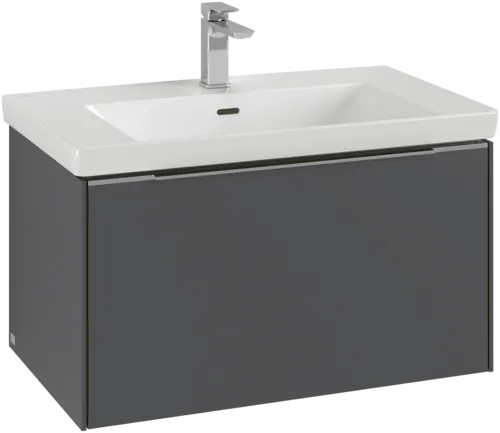 Bild von VILLEROY BOCH Subway 3.0 Waschbeckenunterschrank, 1 Auszug, 772 x 429 x 478 mm, Graphite #C57302VR