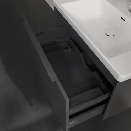 Bild von VILLEROY BOCH Subway 3.0 Waschbeckenunterschrank, 1 Auszug, 772 x 429 x 478 mm, Graphite #C57302VR