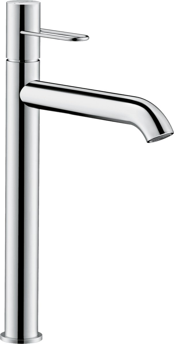 Bild von HANSGROHE AXOR Uno Einhebel-Waschtischmischer 250 mit Bügelgriff für Aufsatzwaschtische und Ablaufgarnitur #38034000 - Chrom