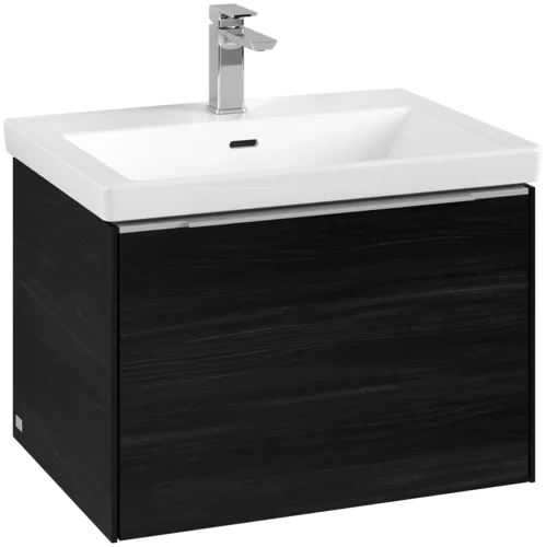 Bild von VILLEROY BOCH Subway 3.0 Waschbeckenunterschrank, 1 Auszug, 622 x 429 x 478 mm, Black Oak #C57500AB