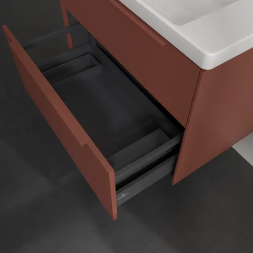 Bild von VILLEROY BOCH Subway 3.0 Waschbeckenunterschrank, 2 Auszüge, 772 x 576 x 478 mm, Wine Red #C57402AH