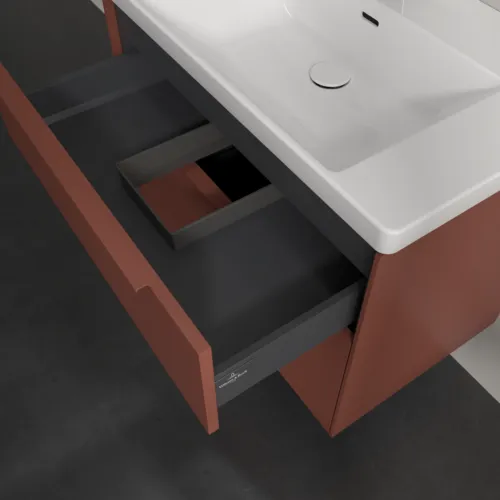 Bild von VILLEROY BOCH Subway 3.0 Waschbeckenunterschrank, 2 Auszüge, 772 x 576 x 478 mm, Wine Red #C57402AH
