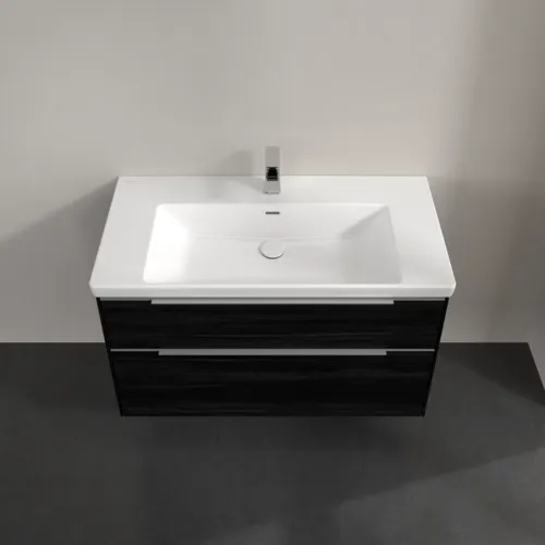Bild von VILLEROY BOCH Subway 3.0 Waschbeckenunterschrank, 2 Auszüge, 973 x 576 x 478 mm, Black Oak #C57000AB