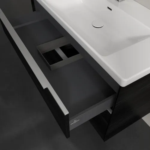 Bild von VILLEROY BOCH Subway 3.0 Waschbeckenunterschrank, 2 Auszüge, 973 x 576 x 478 mm, Black Oak #C57000AB