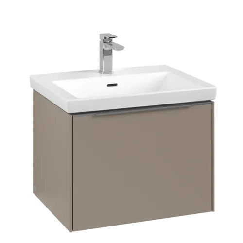 Bild von VILLEROY BOCH Subway 3.0 Waschbeckenunterschrank, mit Beleuchtung, 1 Auszug, 572 x 429 x 478 mm, Taupe #C577L0VM