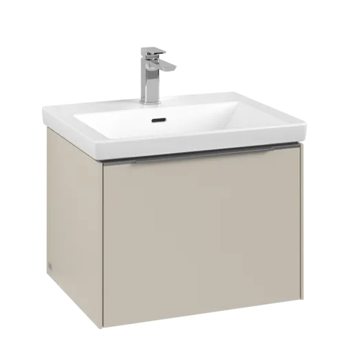 Bild von VILLEROY BOCH Subway 3.0 Waschbeckenunterschrank, mit Beleuchtung, 1 Auszug, 572 x 429 x 478 mm, Cashmere Grey #C577L0VN