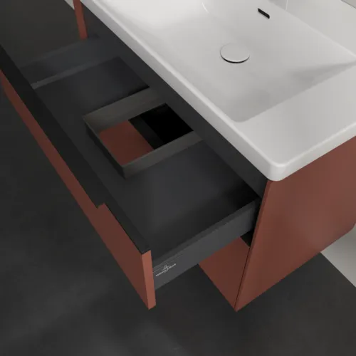 Bild von VILLEROY BOCH Subway 3.0 Waschbeckenunterschrank, 2 Auszüge, 772 x 576 x 478 mm, Wine Red #C57401AH