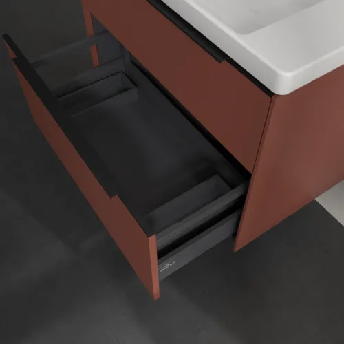 Bild von VILLEROY BOCH Subway 3.0 Waschbeckenunterschrank, 2 Auszüge, 772 x 576 x 478 mm, Wine Red #C57401AH