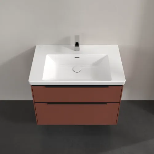 Bild von VILLEROY BOCH Subway 3.0 Waschbeckenunterschrank, 2 Auszüge, 772 x 576 x 478 mm, Wine Red #C57401AH