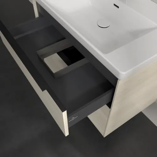 Bild von VILLEROY BOCH Subway 3.0 Waschbeckenunterschrank, 2 Auszüge, 772 x 576 x 478 mm, White Oak #C57401AA