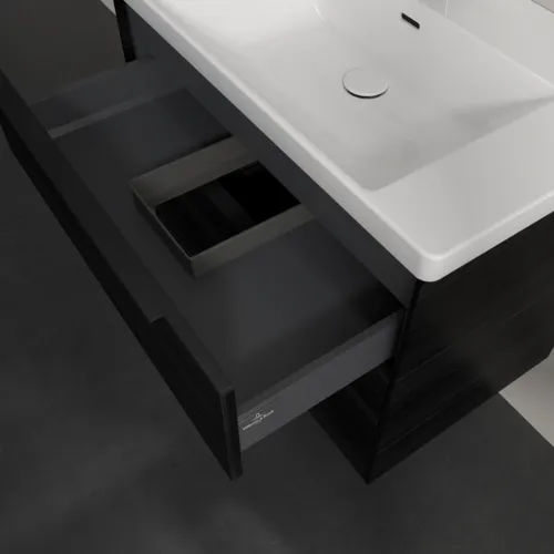 Obrázek VILLEROY BOCH Subway 3.0 Vanity unit, 2 výsuvy, 772 x 576 x 478 mm, černý dub #C57401AB