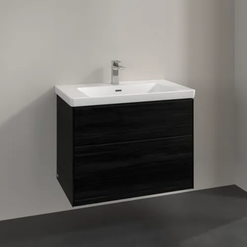 Obrázek VILLEROY BOCH Subway 3.0 Vanity unit, 2 výsuvy, 772 x 576 x 478 mm, černý dub #C57401AB