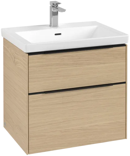 Bild von VILLEROY BOCH Subway 3.0 Waschbeckenunterschrank, mit Beleuchtung, 2 Auszüge, 622 x 576 x 478 mm, Nordic Oak #C576L1VJ