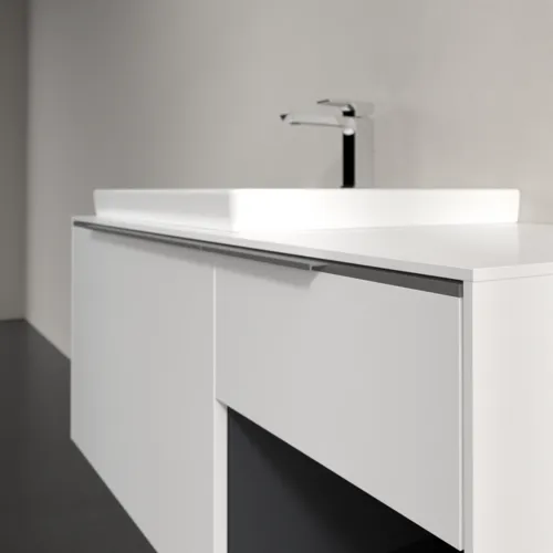 Obrázek VILLEROY BOCH Subway 3.0 Vanity unit, s osvětlením, 2 výsuvy, 1001 x 423 x 516 mm, čistě bílá / čistě bílá #C572L0VF