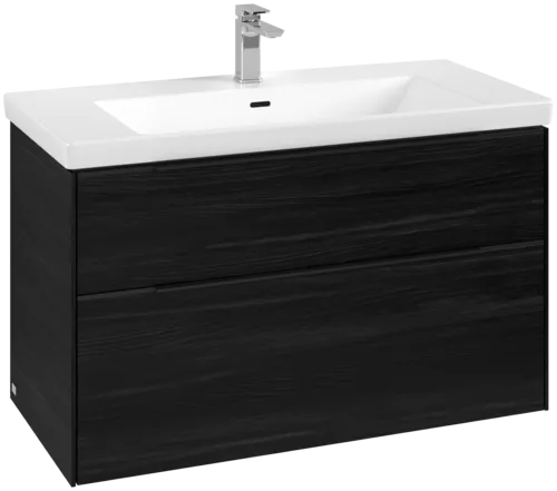Bild von VILLEROY BOCH Subway 3.0 Waschbeckenunterschrank, 2 Auszüge, 973 x 576 x 478 mm, Black Oak #C57001AB
