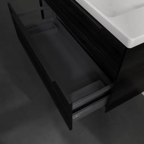 Bild von VILLEROY BOCH Subway 3.0 Waschbeckenunterschrank, 2 Auszüge, 973 x 576 x 478 mm, Black Oak #C57001AB