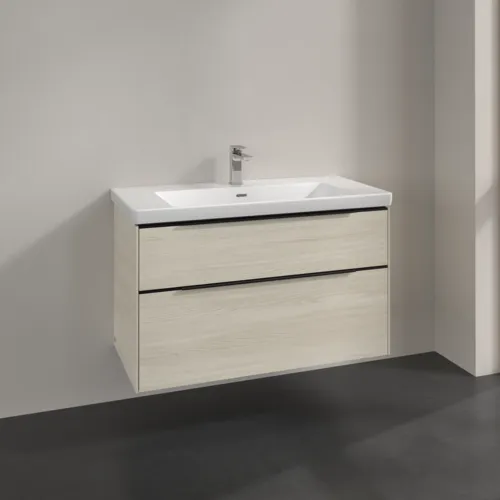 Bild von VILLEROY BOCH Subway 3.0 Waschbeckenunterschrank, 2 Auszüge, 973 x 576 x 478 mm, White Oak #C57001AA