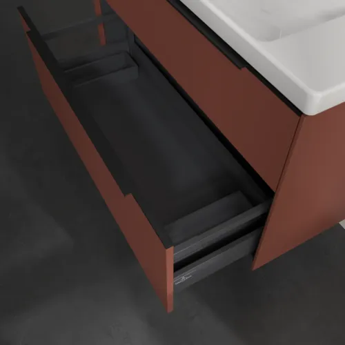 Bild von VILLEROY BOCH Subway 3.0 Waschbeckenunterschrank, 2 Auszüge, 973 x 576 x 478 mm, Wine Red #C57001AH
