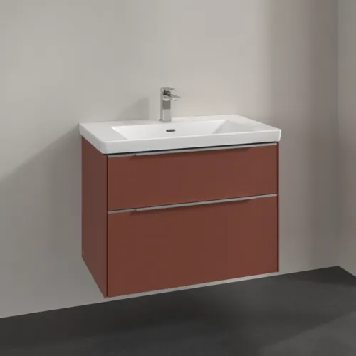 Bild von VILLEROY BOCH Subway 3.0 Waschbeckenunterschrank, 2 Auszüge, 772 x 576 x 478 mm, Wine Red #C57400AH