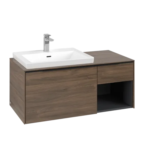Bild von VILLEROY BOCH Subway 3.0 Waschbeckenunterschrank, mit Beleuchtung, 2 Auszüge, 1001 x 423 x 516 mm, Arizona Oak / Arizona Oak #C572L1VH