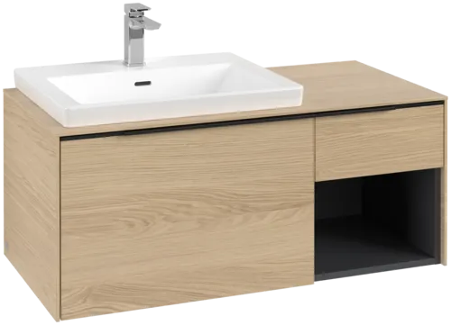 Bild von VILLEROY BOCH Subway 3.0 Waschbeckenunterschrank, mit Beleuchtung, 2 Auszüge, 1001 x 423 x 516 mm, Nordic Oak / Nordic Oak #C572L1VJ