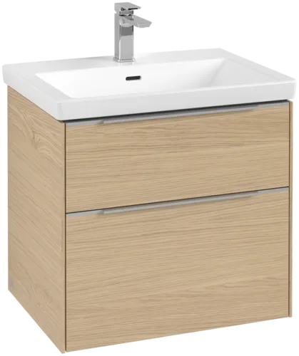 Bild von VILLEROY BOCH Subway 3.0 Waschbeckenunterschrank, mit Beleuchtung, 2 Auszüge, 622 x 576 x 478 mm, Nordic Oak #C576L0VJ