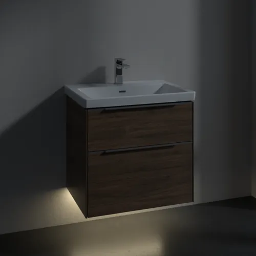Bild von VILLEROY BOCH Subway 3.0 Waschbeckenunterschrank, mit Beleuchtung, 2 Auszüge, 622 x 576 x 478 mm, Arizona Oak #C576L0VH