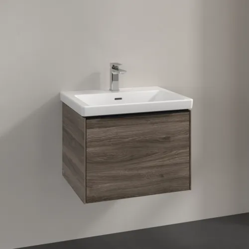 Bild von VILLEROY BOCH Subway 3.0 Waschbeckenunterschrank, 1 Auszug, 572 x 429 x 478 mm, Stone Oak #C57701RK