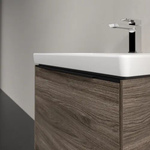Bild von VILLEROY BOCH Subway 3.0 Waschbeckenunterschrank, 1 Auszug, 572 x 429 x 478 mm, Stone Oak #C57701RK