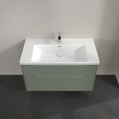 Bild von VILLEROY BOCH Subway 3.0 Waschbeckenunterschrank, 2 Auszüge, 973 x 576 x 478 mm, Soft Green #C57002AF