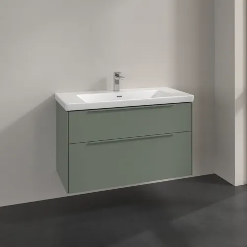 Bild von VILLEROY BOCH Subway 3.0 Waschbeckenunterschrank, 2 Auszüge, 973 x 576 x 478 mm, Soft Green #C57002AF