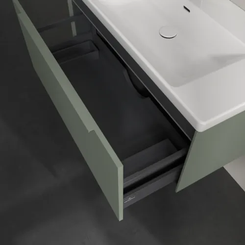 Bild von VILLEROY BOCH Subway 3.0 Waschbeckenunterschrank, mit Beleuchtung, 1 Auszug, 973 x 429 x 478 mm, Soft Green #C569L2AF