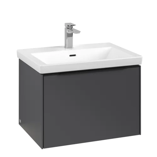 Bild von VILLEROY BOCH Subway 3.0 Waschbeckenunterschrank, mit Beleuchtung, 1 Auszug, 622 x 429 x 478 mm, Graphite #C575L1VR