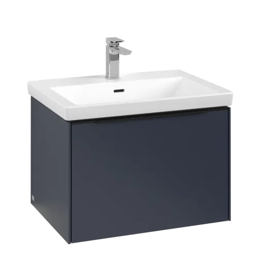 Bild von VILLEROY BOCH Subway 3.0 Waschbeckenunterschrank, mit Beleuchtung, 1 Auszug, 622 x 429 x 478 mm, Marine Blue #C575L1VQ
