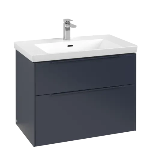 Bild von VILLEROY BOCH Subway 3.0 Waschbeckenunterschrank, mit Beleuchtung, 2 Auszüge, 772 x 576 x 478 mm, Marine Blue #C574L2VQ