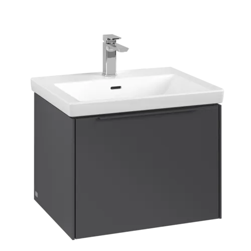 Bild von VILLEROY BOCH Subway 3.0 Waschbeckenunterschrank, 1 Auszug, 572 x 429 x 478 mm, Graphite #C57702VR