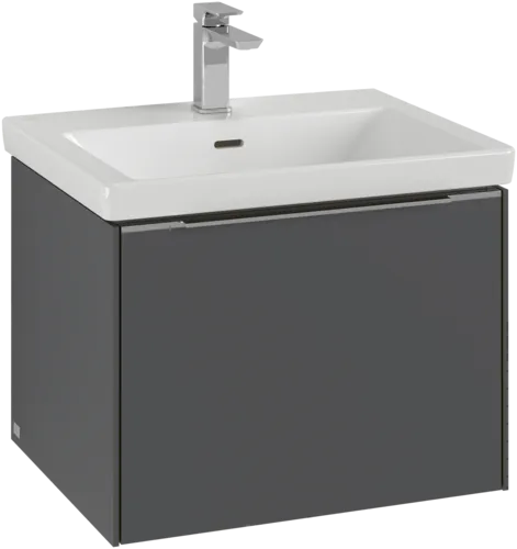 Bild von VILLEROY BOCH Subway 3.0 Waschbeckenunterschrank, 1 Auszug, 572 x 429 x 478 mm, Graphite #C57702VR