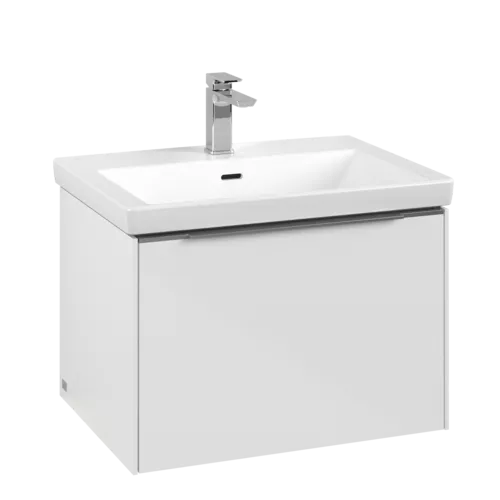 Bild von VILLEROY BOCH Subway 3.0 Waschbeckenunterschrank, mit Beleuchtung, 1 Auszug, 622 x 429 x 478 mm, Brilliant White #C575L0VE
