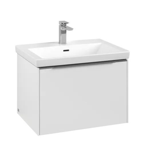 Bild von VILLEROY BOCH Subway 3.0 Waschbeckenunterschrank, mit Beleuchtung, 1 Auszug, 622 x 429 x 478 mm, Pure White #C575L0VF