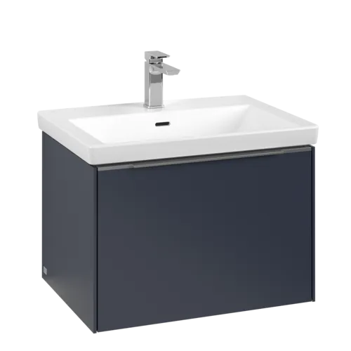 Bild von VILLEROY BOCH Subway 3.0 Waschbeckenunterschrank, mit Beleuchtung, 1 Auszug, 622 x 429 x 478 mm, Marine Blue #C575L0VQ