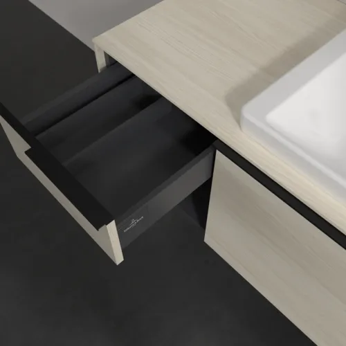Bild von VILLEROY BOCH Subway 3.0 Waschbeckenunterschrank, 2 Auszüge, 1001 x 423 x 516 mm, White Oak / White Oak #C57101AA