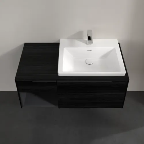 Obrázek VILLEROY BOCH Subway 3.0 Vanity unit, 2 výsuvy, 1001 x 423 x 516 mm, černý dub / černý dub #C57101AB
