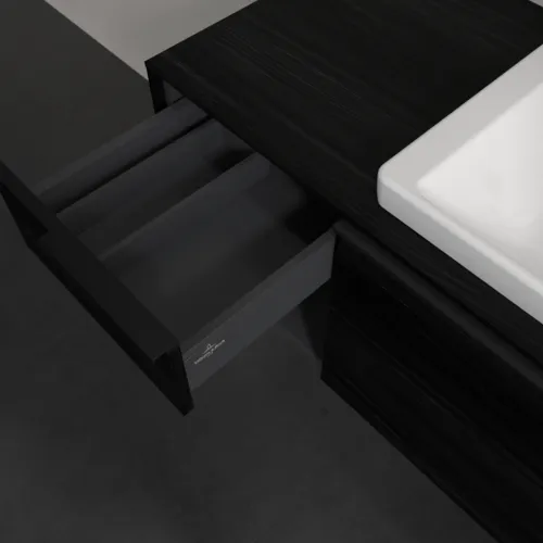 Obrázek VILLEROY BOCH Subway 3.0 Vanity unit, 2 výsuvy, 1001 x 423 x 516 mm, černý dub / černý dub #C57101AB