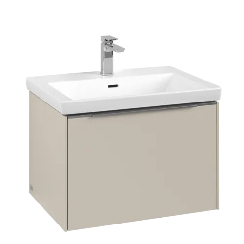 Bild von VILLEROY BOCH Subway 3.0 Waschbeckenunterschrank, mit Beleuchtung, 1 Auszug, 622 x 429 x 478 mm, Cashmere Grey #C575L0VN