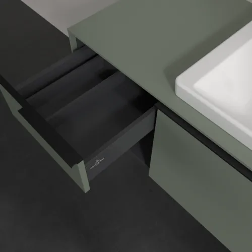 Bild von VILLEROY BOCH Subway 3.0 Waschbeckenunterschrank, 2 Auszüge, 1001 x 423 x 516 mm, Soft Green / Soft Green #C57101AF