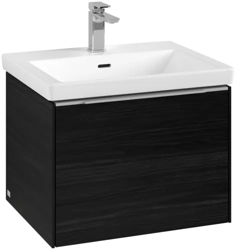 Bild von VILLEROY BOCH Subway 3.0 Waschbeckenunterschrank, mit Beleuchtung, 1 Auszug, 572 x 429 x 478 mm, Black Oak #C577L0AB