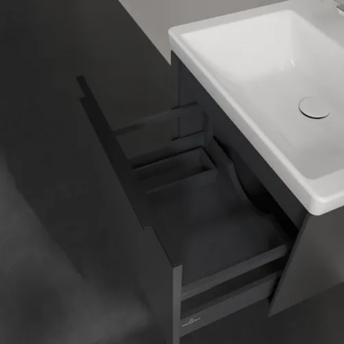 Bild von VILLEROY BOCH Subway 3.0 Waschbeckenunterschrank, 1 Auszug, 572 x 429 x 478 mm, Graphite #C57701VR