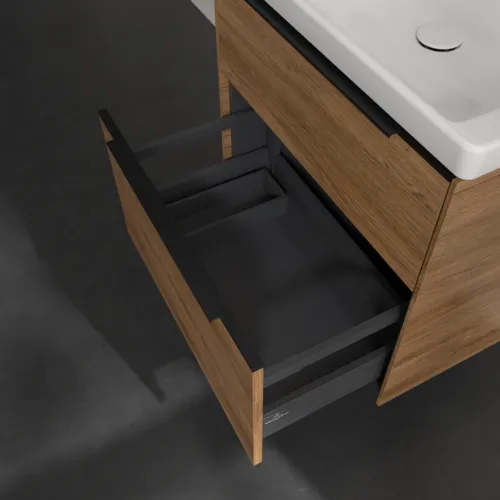 Bild von VILLEROY BOCH Subway 3.0 Waschbeckenunterschrank, 2 Auszüge, 622 x 576 x 478 mm, Kansas Oak #C57601RH
